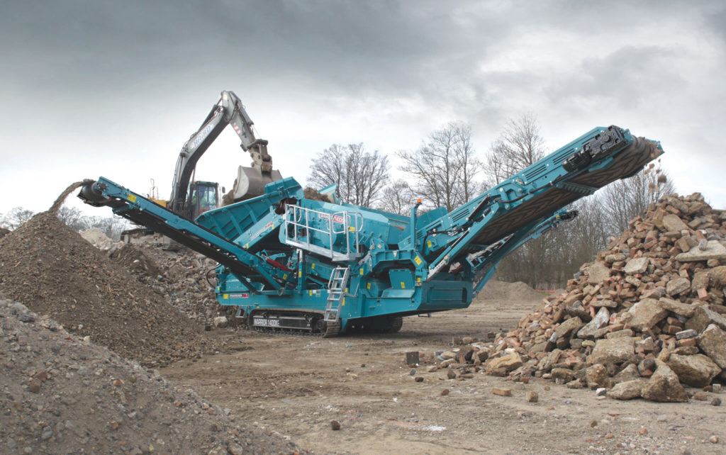 powerscreen-warrior-1400xe-working